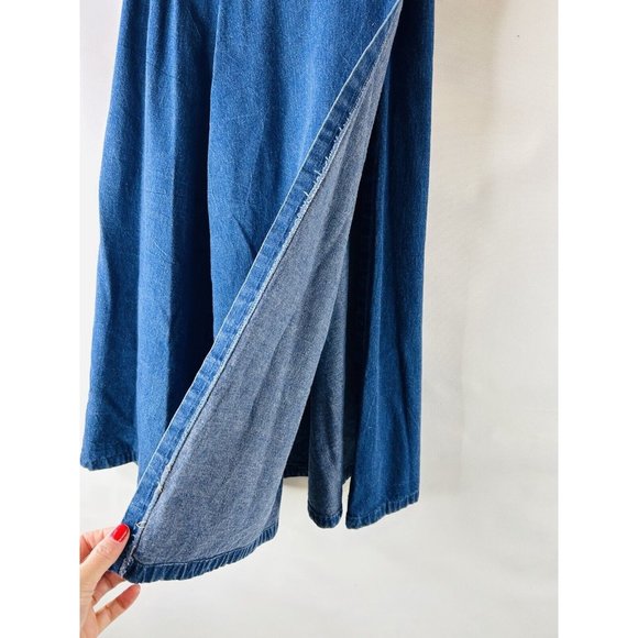 American Vintage Blue Midi A-Line Skirt - Picture 2 of 7